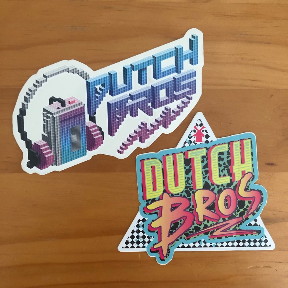 Dutch Bros Retro Stickers